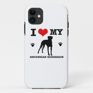 私のRhodesian Ridgebackを愛して下さい iPhone 11 ケース