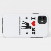 私のRhodesian Ridgebackを愛して下さい Case-Mate iPhoneケース (裏面(横))