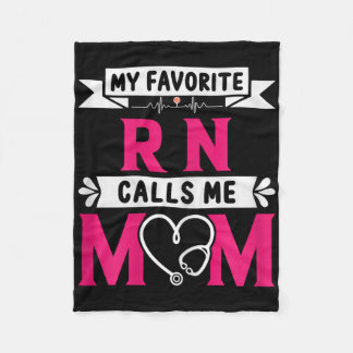 私のRn登お気に入りの録ナースは私をMom Moteと呼ぶ フリースブランケット