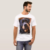 私のrottieは私の守り神です! tシャツ (正面フル)