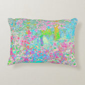 私のRubio Gardenでアクアとホットピンクの日の出 アクセントクッション (裏面)