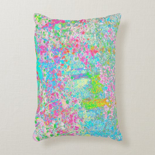 私のRubio Gardenでアクアとホットピンクの日の出 アクセントクッション (正面(垂直))