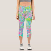 私のRubio Gardenでアクアとホットピンクの日の出 カプリレギンス (正面)