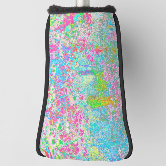 私のRubio Gardenでアクアとホットピンクの日の出 ゴルフヘッドカバー (回転90)