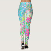 私のRubio Gardenでアクアとホットピンクの日の出 レギンス (裏面)