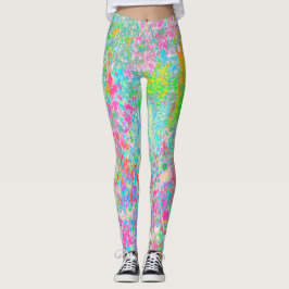 私のRubio Gardenでアクアとホットピンクの日の出 レギンス