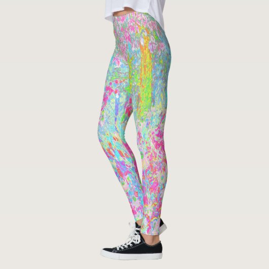 私のRubio Gardenでアクアとホットピンクの日の出 レギンス (左)