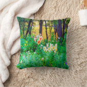 私のRubio Gardenでツリーリリーと明るい日の出 クッション (ブランケット)