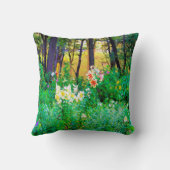 私のRubio Gardenでツリーリリーと明るい日の出 クッション (裏面)