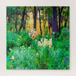 私のRubio Gardenでツリーリリーと明るい日の出 ジグソーパズル