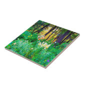 私のRubio Gardenでツリーリリーと明るい日の出 タイル (側面)