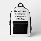 私のs#!tを一緒に保持しているものは、このバッグ プリントバックパック (正面)