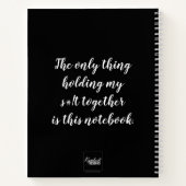 私のs#!tを一緒に持っているものは、このノート ノートブック (裏面)