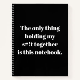 私のs#!tを一緒に持つのはこのメモ帳だけです ノートブック
