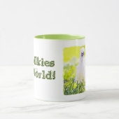 私のSilkies -私の世界! マグカップ (中央)