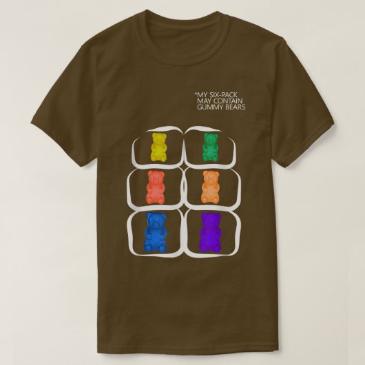 私のSipackはグミベアおもしろいキャンディ894 Tシャツ (デザイン正面)