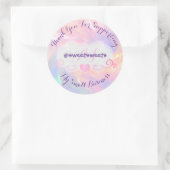 私のSmall Business Culteをサポートしてくれてありがとう ラウンドシール (バッグ)