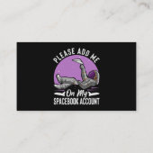 私のSpacebookアカウントAstronに追加しておもしろいくれ 名刺 (裏面)