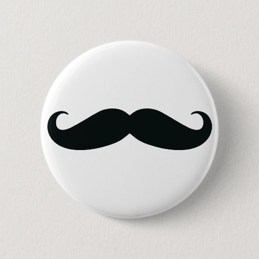 私のStacheの誇りを持った….髭 缶バッジ (正面)