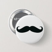 私のStacheの誇りを持った….髭 缶バッジ (正面&裏面)