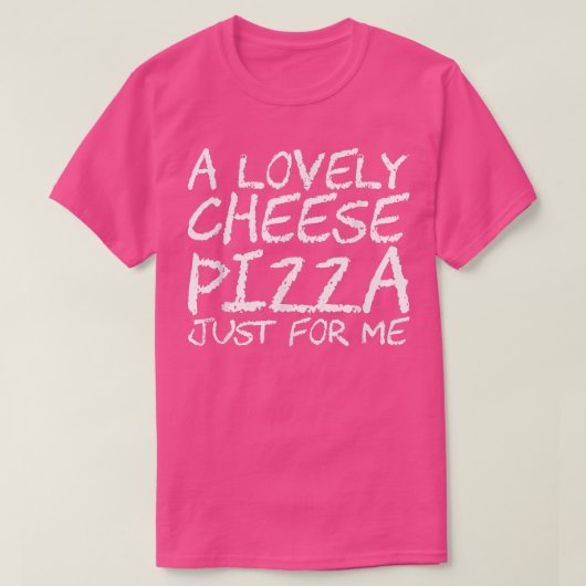 私のTシャツにぴったりの素敵なチーズピザ Tシャツ (デザイン正面)
