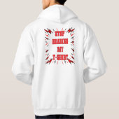 私のTシャツを読まないで パーカ (裏面)