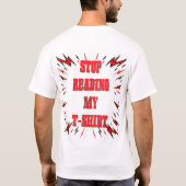 私のTシャツを読まないで Tシャツ (裏面)