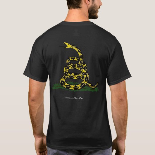 私のTシャツを踏み鳴らすな Tシャツ (裏面)