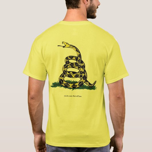 私のTシャツを踏み鳴らすな Tシャツ (裏面)