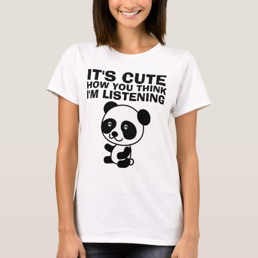 私のTシャツ考えのよ聞り可愛い Tシャツ (正面)