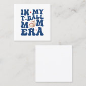 私のTボール母の時代Tボール母の日 スクエア名刺 (正面/裏面)