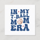 私のTボール母の時代Tボール母の日 スクエア名刺 (正面)