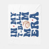 私のTボール母の時代Tボール母の日 フリースブランケット (正面)