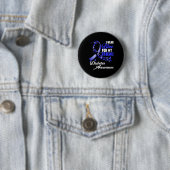 私のT1Dの友人のために青い服を Diabetes Awareness Blu 缶バッジ (インサイチュ)
