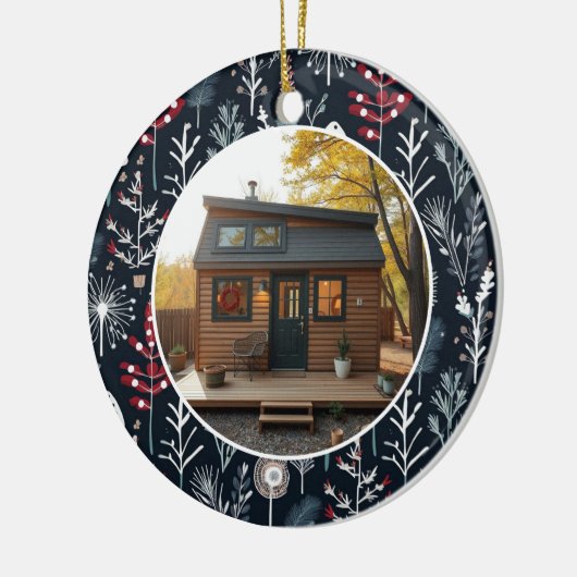 私のTiny Home写真の初めてのクリスマス セラミックオーナメント (左)