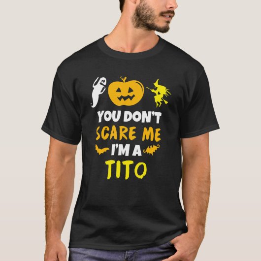 私のTito衣装ハロウィーン怠惰な簡単 Tシャツ (正面)