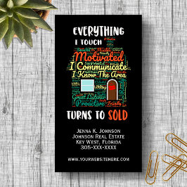 私のTouchは全て売却実在財産 マグネット名刺