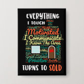 私のTouchは全て売却実在財産 缶バッジ (正面)