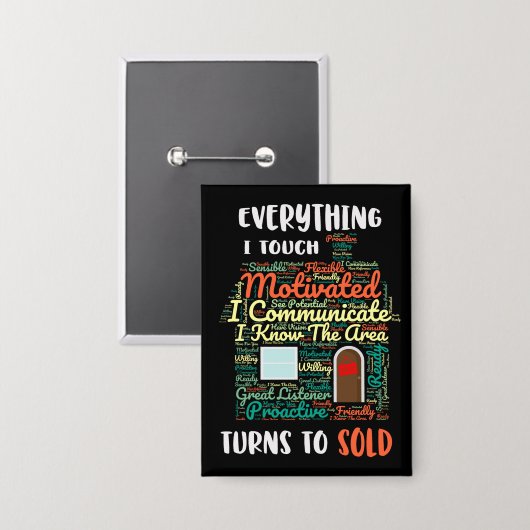 私のTouchは全て売却実在財産 缶バッジ (正面/裏面)