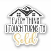 私のTouchは販売に変わる全て、不動産仲介業者ギフト シール (正面)