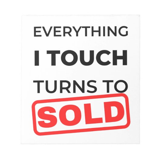私のTouchは販売に変わる2 ノートパッド (正面)