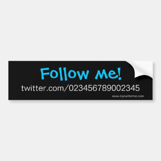 私のTwitterのティー-バンパーステッカー バンパーステッカー