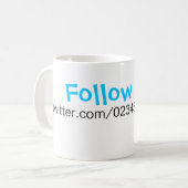 私のTwitterのティー-飲み物用品 コーヒーマグカップ (正面左)