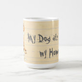 私のVizslaは私の宿題を食べました コーヒーマグカップ (中央)