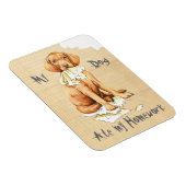 私のVizsla食べの宿題 マグネット (右側)