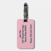 私のWanderlustの荷物のラベルを満たすこと ラゲッジタグ (裏面縦)