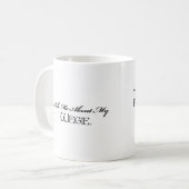 私のWegie.について私に尋ねて下さい コーヒーマグカップ (正面左)