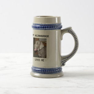 、私のWEIMARANER粋、私を愛します ビールジョッキ