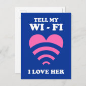 私のWiFiで彼女を愛していることを伝える ポストカード (正面/裏面)