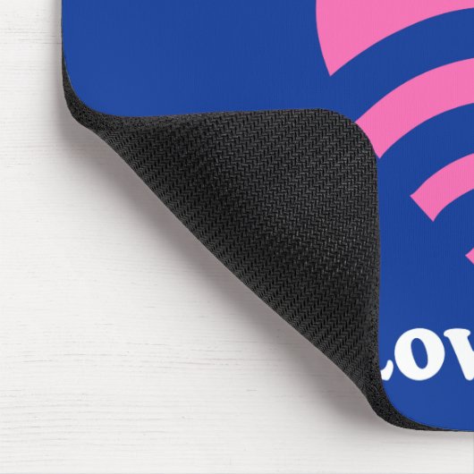 私のWiFiで彼女を愛していることを伝える マウスパッド (コーナー)